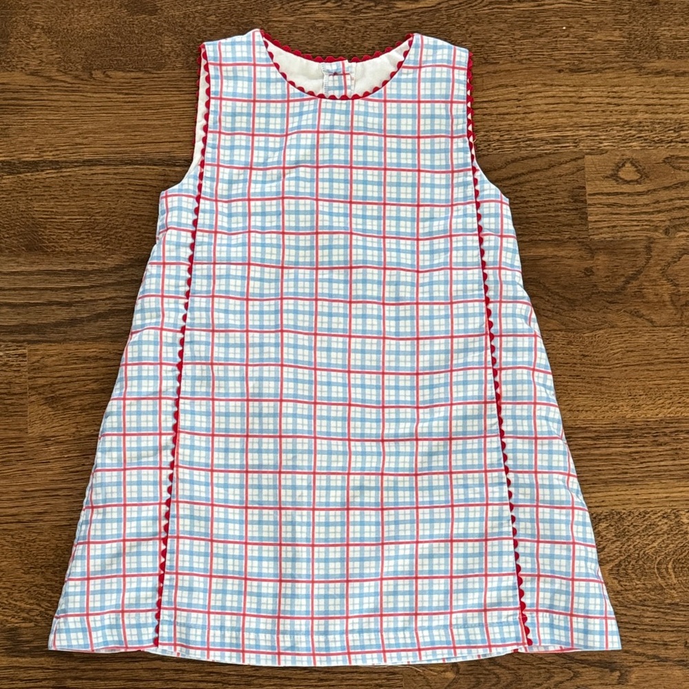 James and Lottie - Shelby Dress - Patriotic Plaid